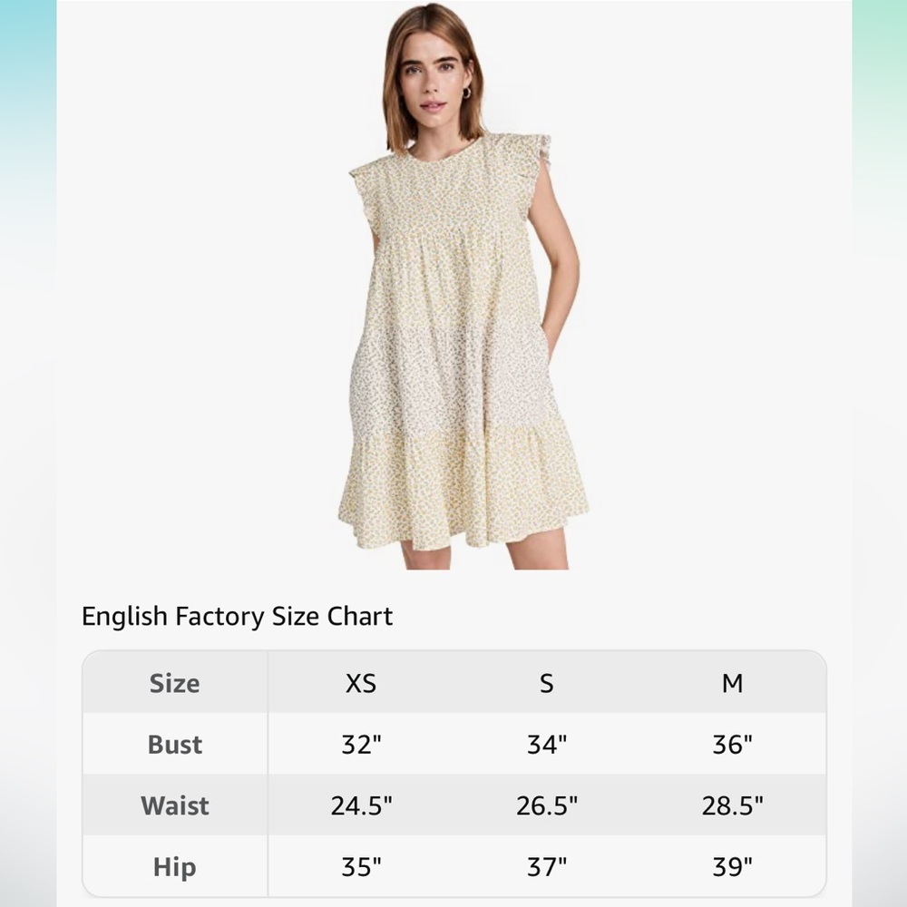 NWT English Factory Women’s Floral Mini Dress - Picture 3 of 7